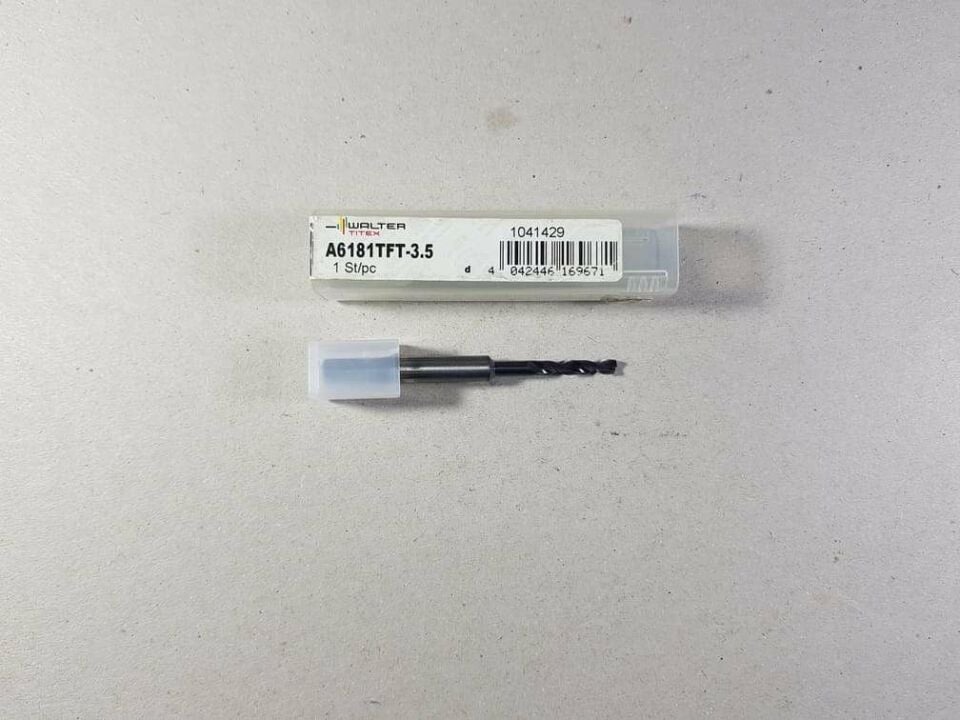 Walter Titex A6181Tft- 3.5 Çap 3.5mm Karbür Matkap 2XDc