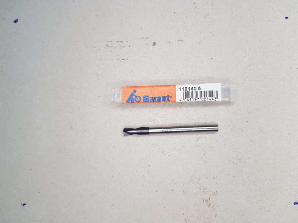 Garant 112140 Çap = 5mm HSS-E Punta 142° Matkabı
