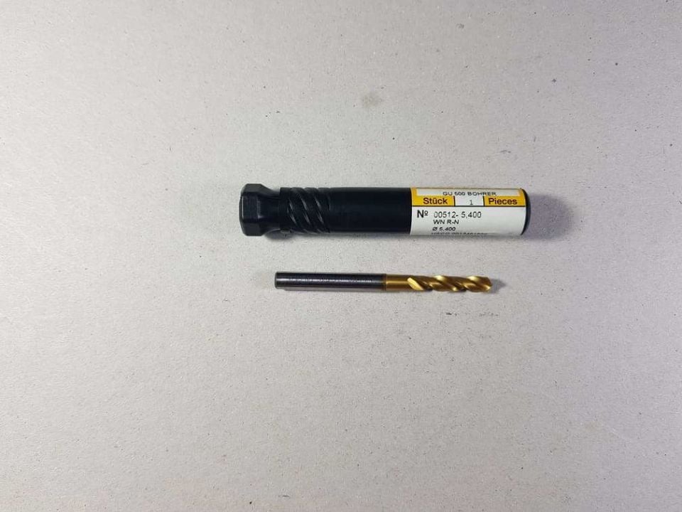 Gühring 00512  Çap 5.4mm HssCo TiN Matkap 3XDc
