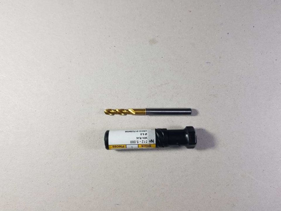Gühring 512 Çap 5mm HssCo TiN Matkap 3XDC