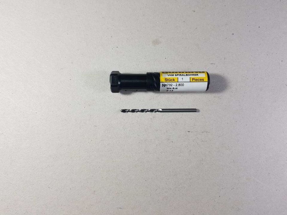 Gühring 732  Çap 2.8mm 118° Karbür Matkap 5XDc (Alüminyum&Alaşımlı Malzeme)