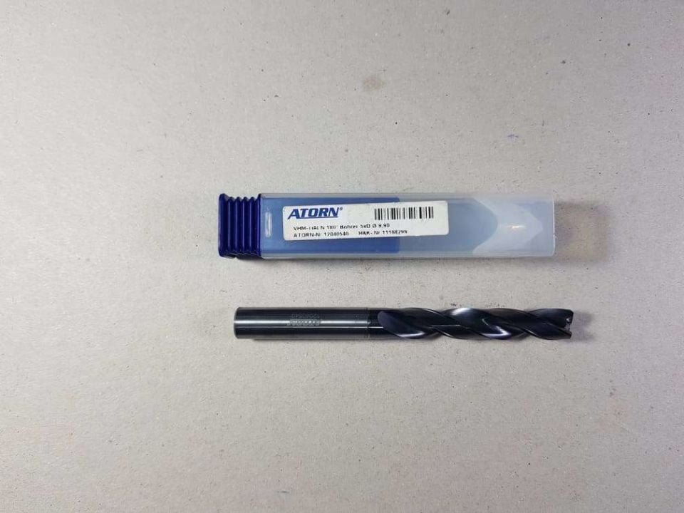 Atorn 12040540 Çap 9.9mm Karbür Matkap 5XDc