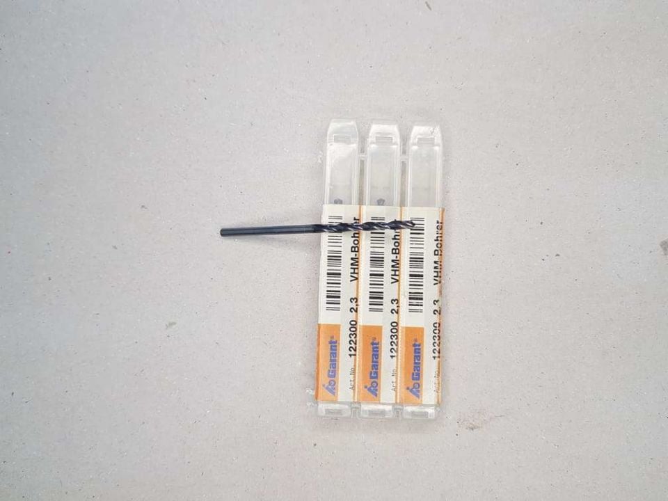 Garant 122300  Çap 2,3mm Uzun Karbür Matkap 10XDc