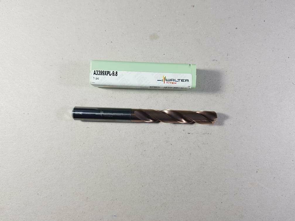 Walter Titex A3399Xpl-9.8  Çap 9.8mm Karbür Matkap 5XDc