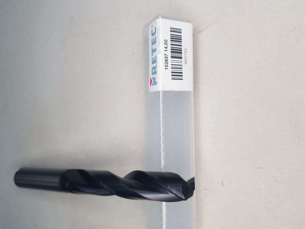 Precitool (Pretec) 102657 Çap 14mm 140° Karbür Matkap 5XDc
