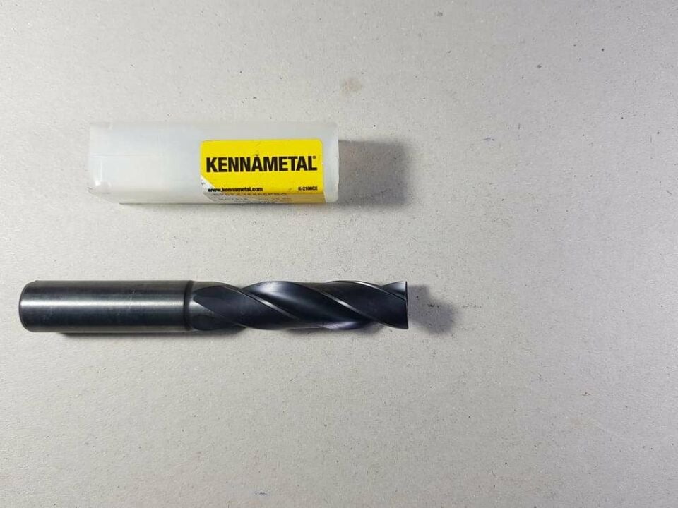 Kennametal B707A15500Fbg Kc7315 Çap 15.5mm Karbür Matkap 3XDc 180°