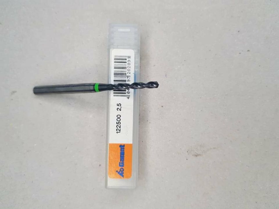 Garant 122500 Çap  2,5mm HPC Karbür Matkap 4XDc