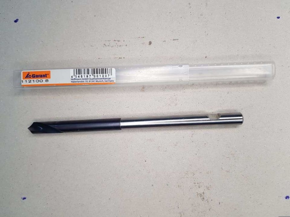 Garant 112100 Çap = 8mm HSS-E 90° Uzun Punta Matkap