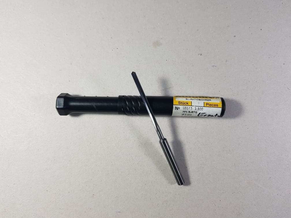 Gühring 05513 Çap 3.6mm Gun Drill Karbür Matkap 10XDc (Alüminyum)