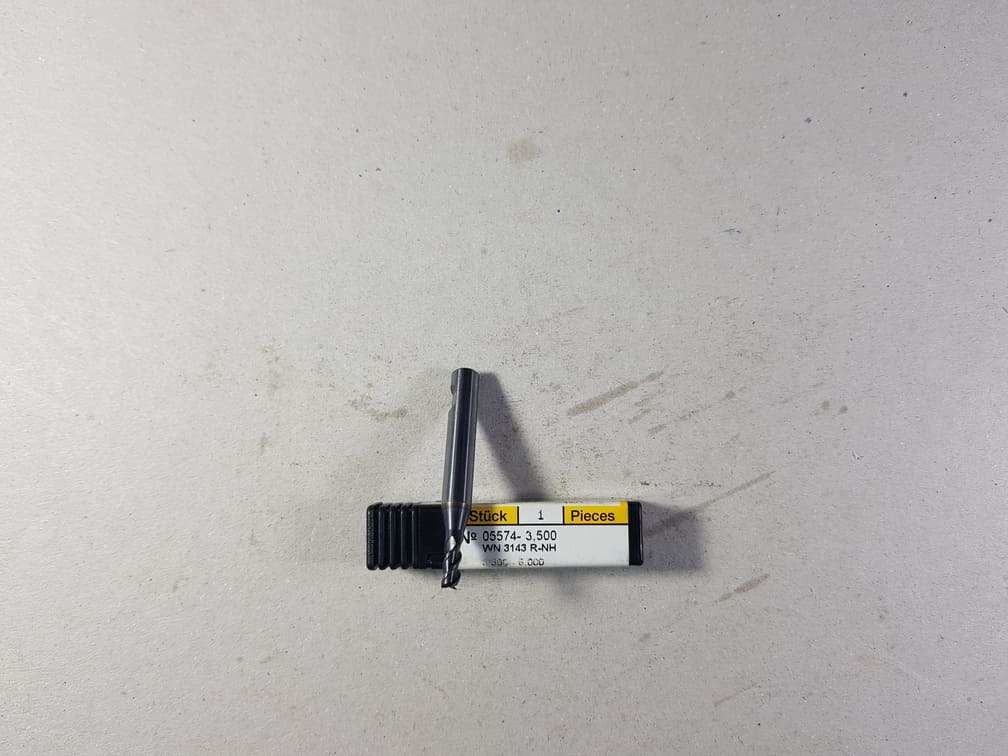 Gühring 05574 Çap 3.5mm Z3 Kısa Karbür Slot Freze (P,M,N,S)