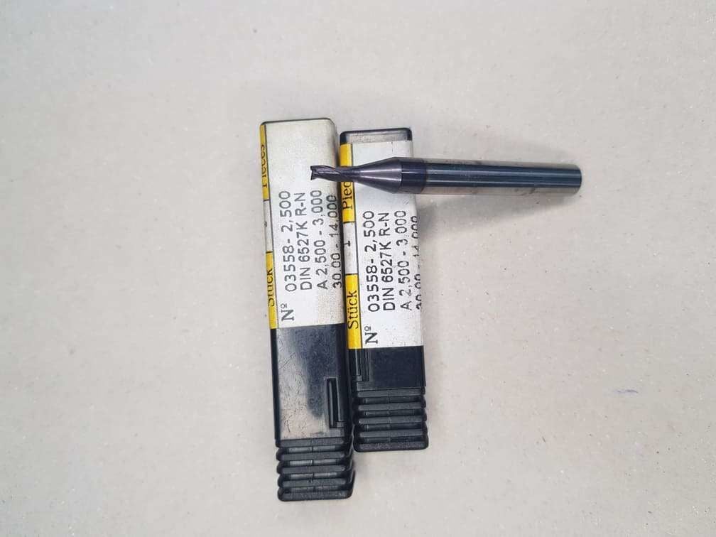 Gühring 03558 ÇAP2,5mm  Z3 Karbür  Slot Freze