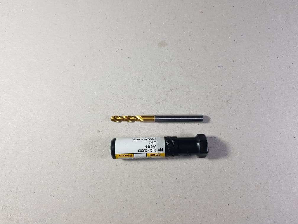 Gühring 512 Çap 5mm HssCo TiN Matkap 3XDC