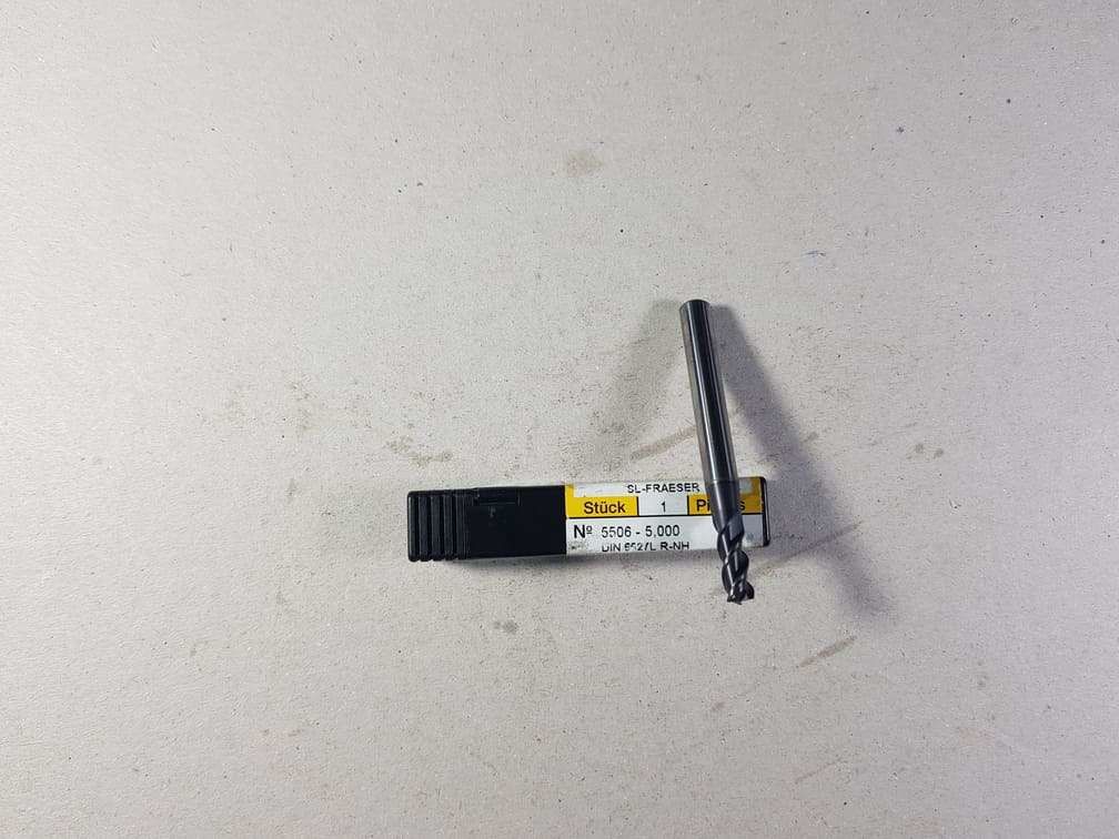 Gühring 5506  Çap 5mm Z3 Karbür Freze (48Hrc)