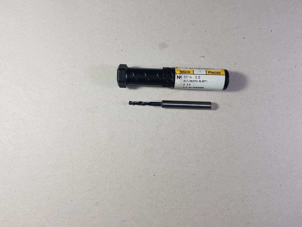 Gühring 5514 3,0 Çap 3mm Karbür Matkap 3XDc