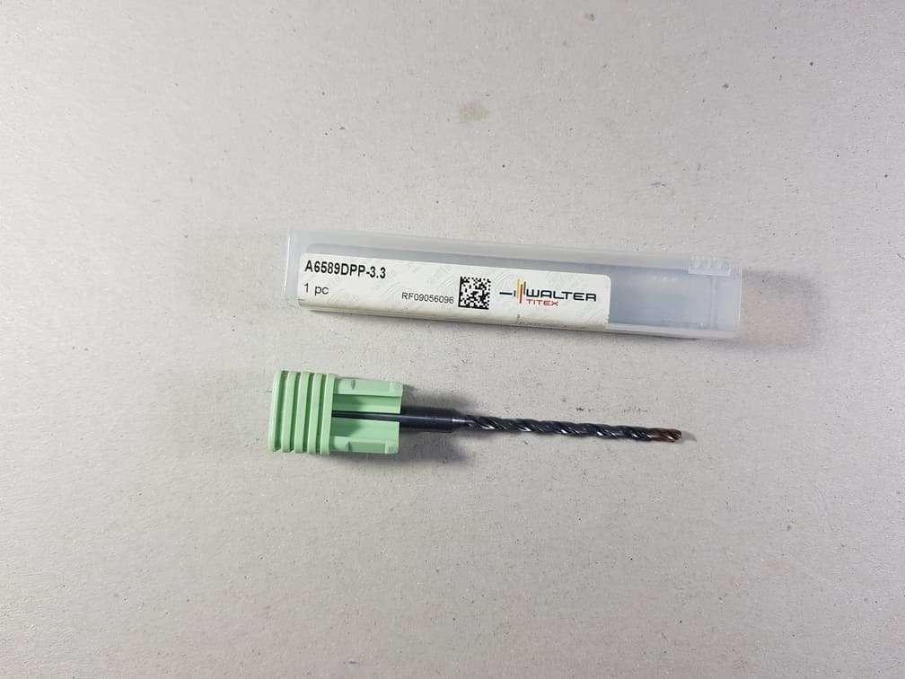 Walter Titex A6589Dpp-3.3 Çap 3.3mm Karbür Matkap 12XDc