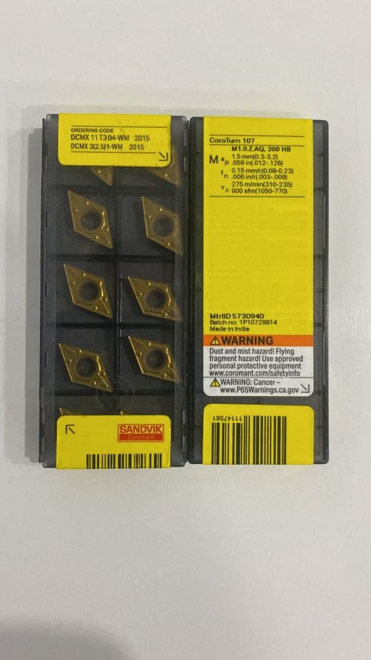 Sandvik Dcmt 11T304-WM 2015  (PASLANMAZ)