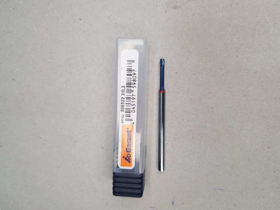 Garant 206322 Z4 2mm R0.2  Karbür Freze (65HRC)
