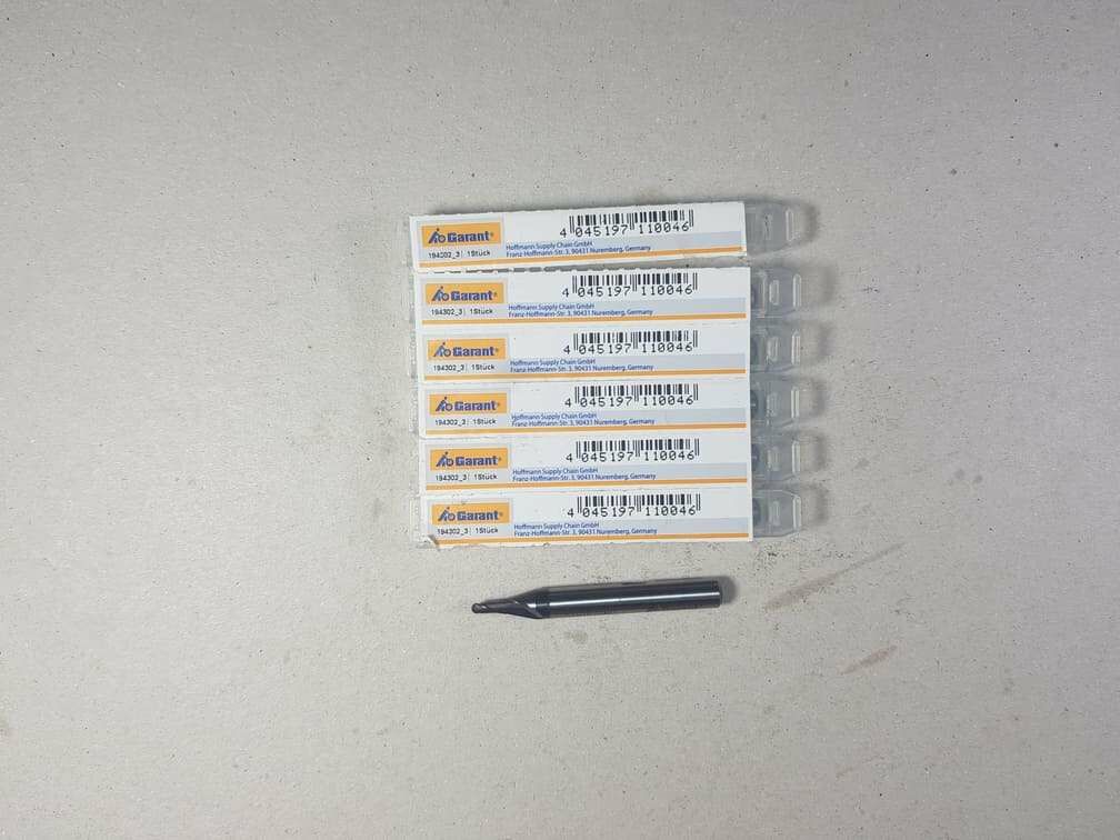 Garant 194302 Çap 3mm r=1.5mm Hss E Küre Freze