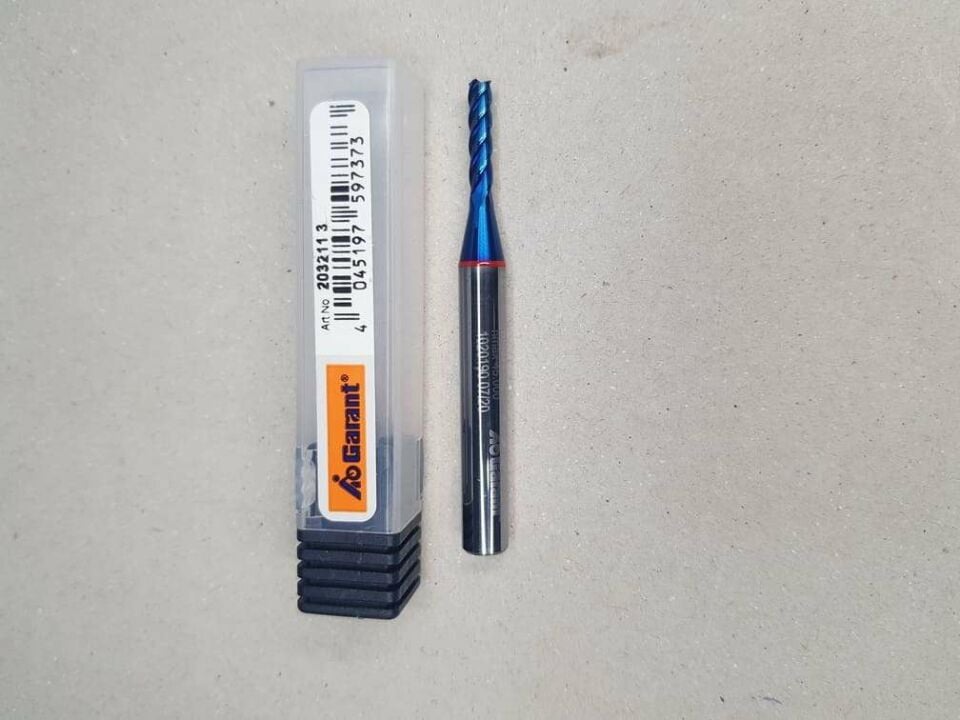 Garant 203211 Z4 3mm HPC Karbür Freze (65Hrc)