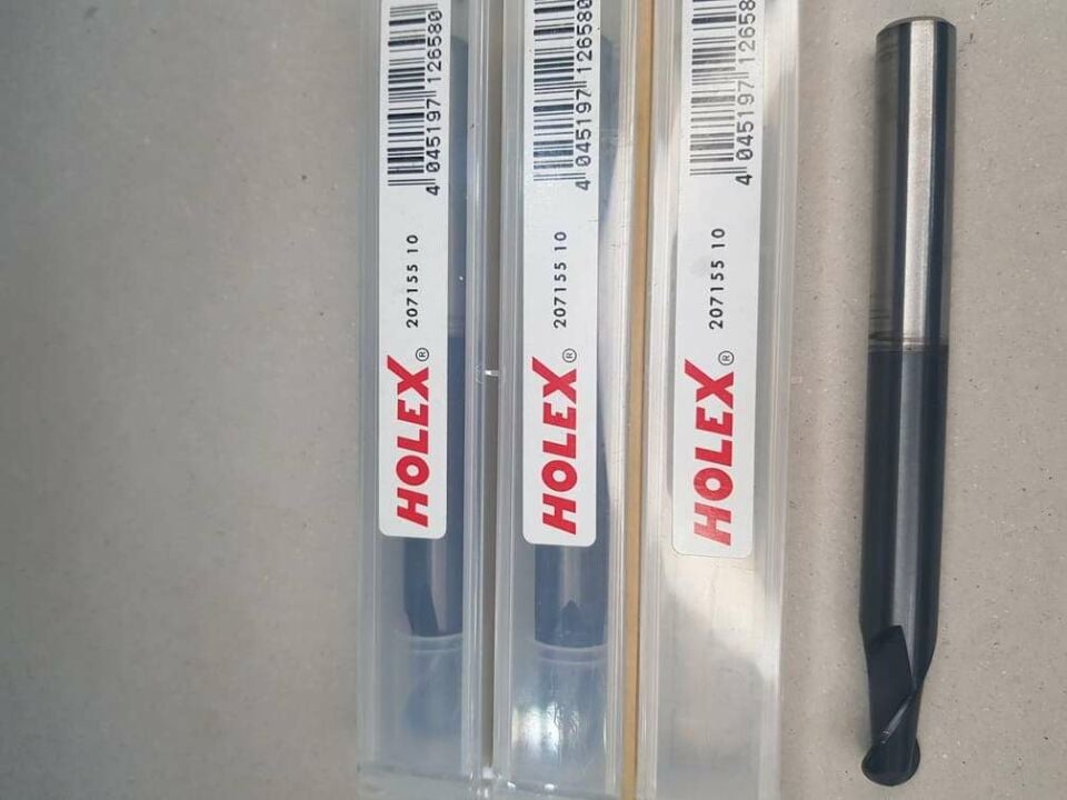 Holex 207155 10mm R5 Küre Karbür Freze (55 Hrc)