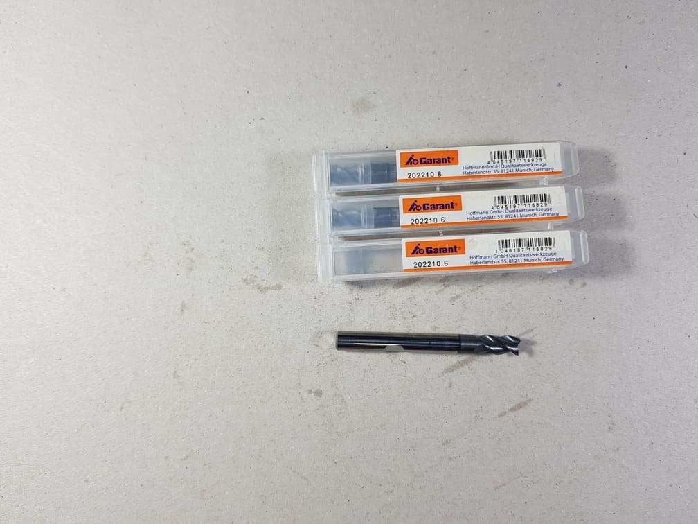 Garant 202210 Çap 6mm Z3 Karbür Freze (55 Hrc)