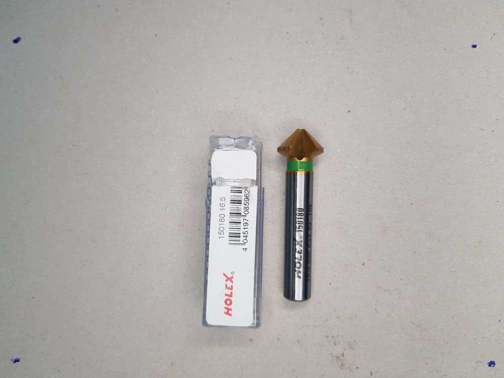 Holex 150180 Çap- 16.5mm M8  90 ° Havşa Matkabı (Ti̇N)