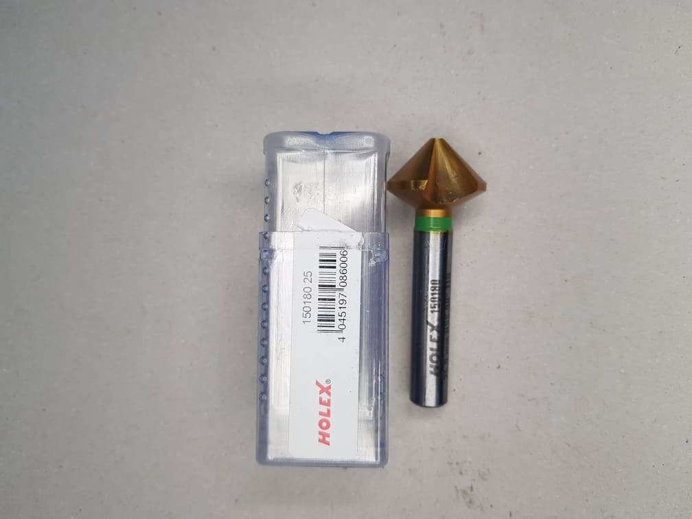 Holex 150180 Çap - 25mm M12  90 °  Havşa Matkabı (Ti̇N)