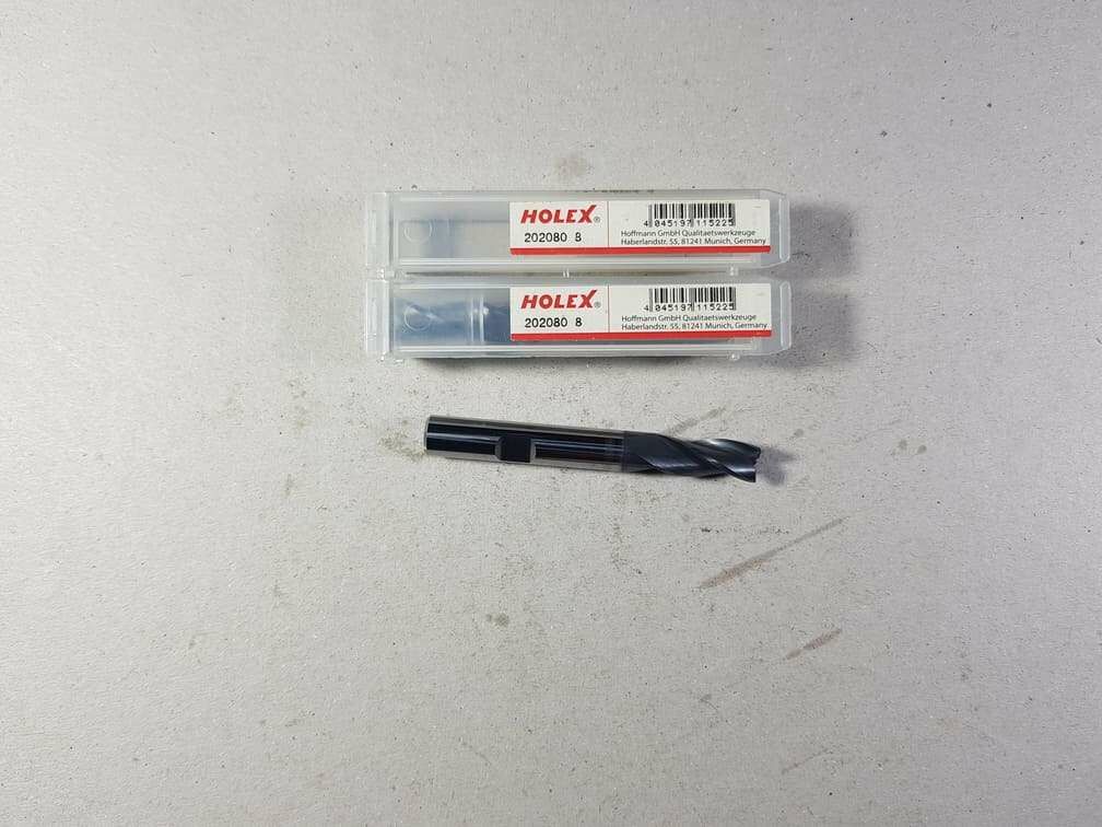 Holex 202080 Çap 8mm Z3 45° Karbür Freze