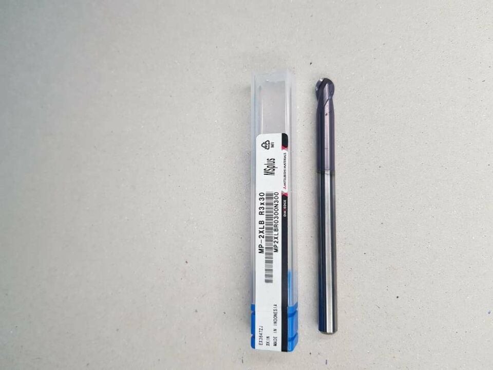 Mitsubishi Mp 2Xlb D=6mm R3 Küre Karbür Freze (55Hrc)