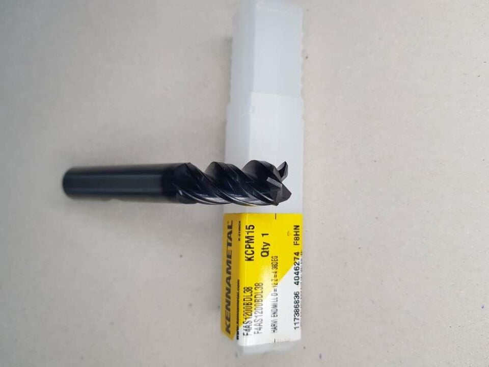 Kennametal HARVI™ I  F4As1200Bdl38 Kcpm15 12mm R0.5 Karbür Freze