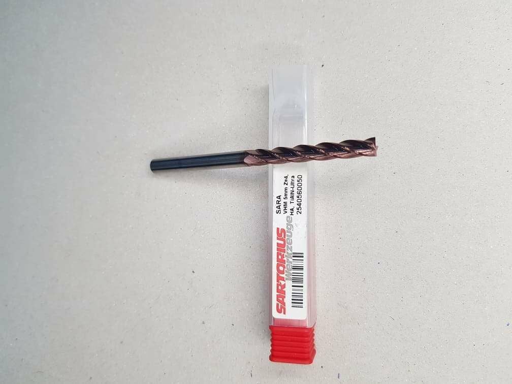 Sartorius (Sara Tool) 2540560050 D=5mm L=75mm Karbür Freze (30 Hrc)