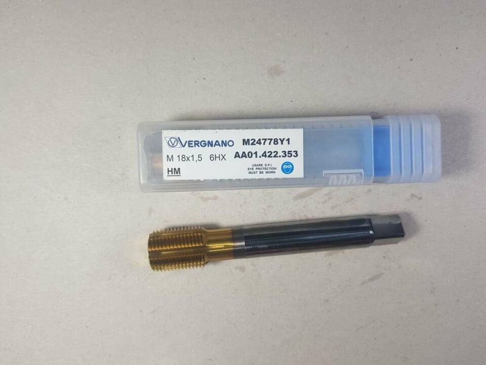 Vergnano Aa01.422.353 M18X1.5 6Hx KARBÜR Ovalama Kılavuzu