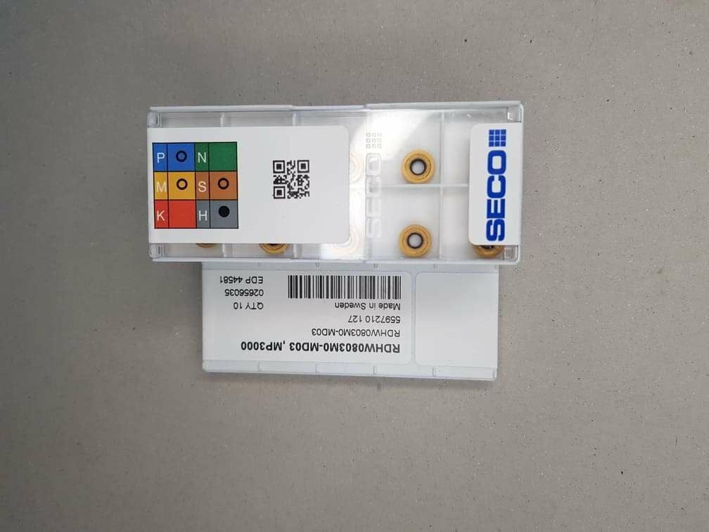 Seco RDHW0803M0-MD03 MP3000 Elmas Uç  (55HRC)